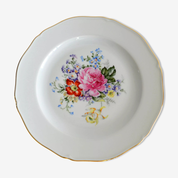 round porcelain dish from Limoges