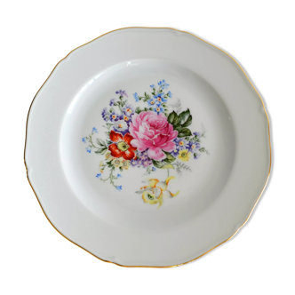 round porcelain dish from Limoges