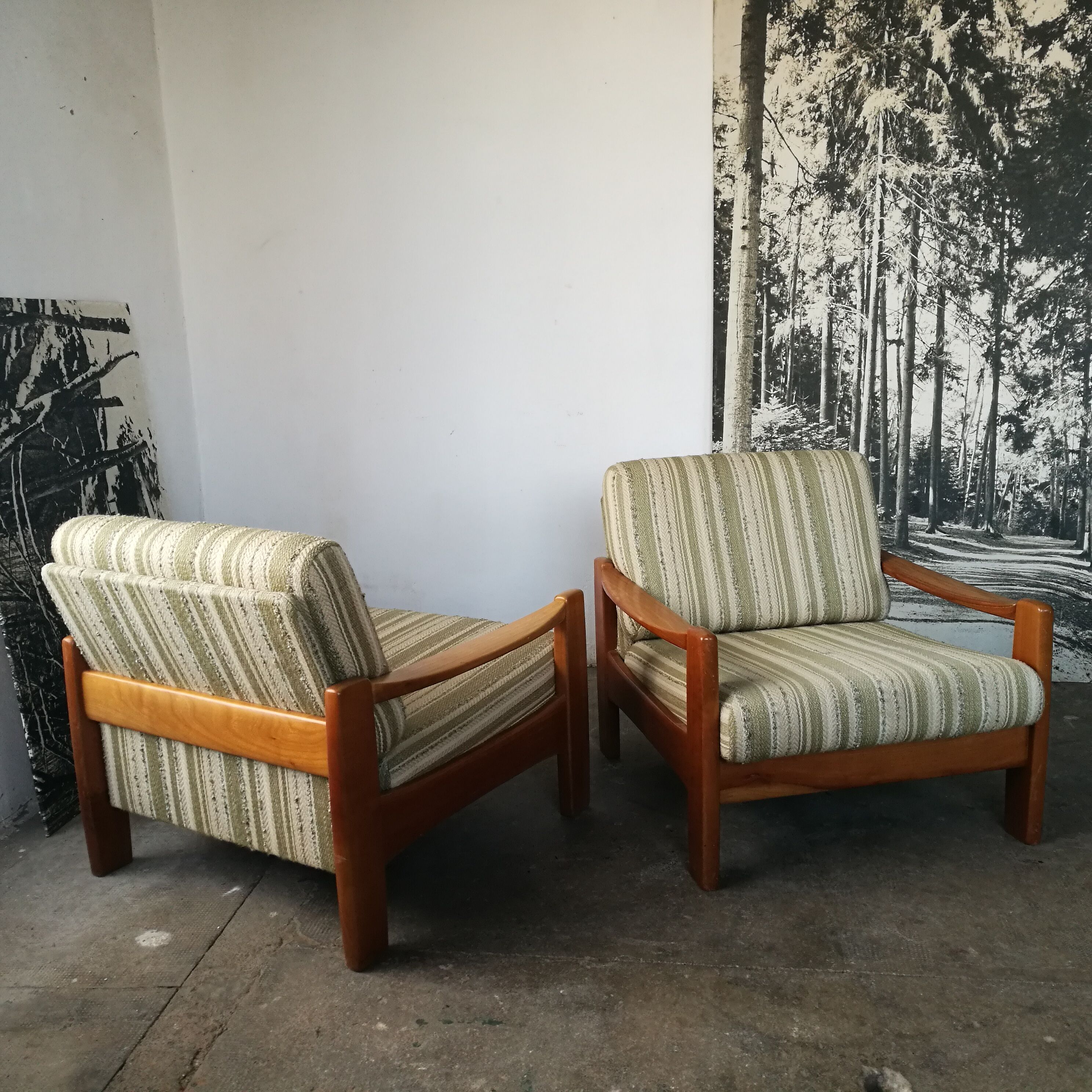 Pair of Scandinavian armchairs