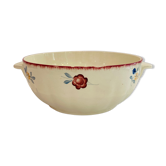 Salad bowl in faience model maryvonne floral