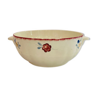 Saladier en faience modèle maryvonne floral