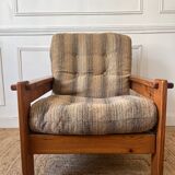 Fauteuil en pin vintage 70/80