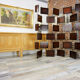 Wooden and brass screen
