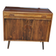 Scandinavian commode in brown rosewood from the 1960s, with 1 drawer and 2 doors.