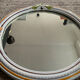 Vintage round ceramic mirror