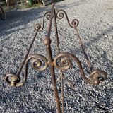 Wrought iron towel rack
