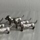 Lot de 6 porte-couteaux chien