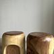 End of sofa, stool or monoxyl side table in solid suar