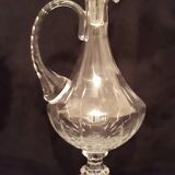 Crystal carafe on foot, vintage