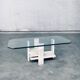 Brutalist Travertine Coffee Table by Willy Ballez, Belgium, 1970s