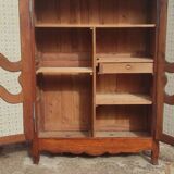 Old 19th century Forézienne cabinet in Bressane oak wood