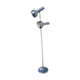 70's double chrome floor lamp