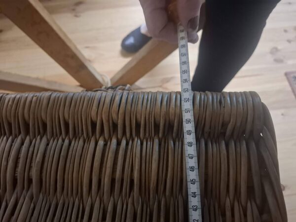 Malle de voyage en osier