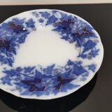 Ancienne assiette montée, compotier Bryonia Sarreguemines Terre de fer