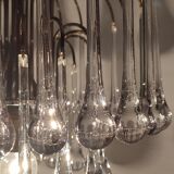 Ceiling lamp "Venini" of crystals. Italy 1970s