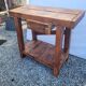 Wooden workbench 101×90cms with 1 drawer