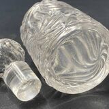 Early 20th century perfume bottle in SAINT LOUIS crystal, Fleurs de violet model