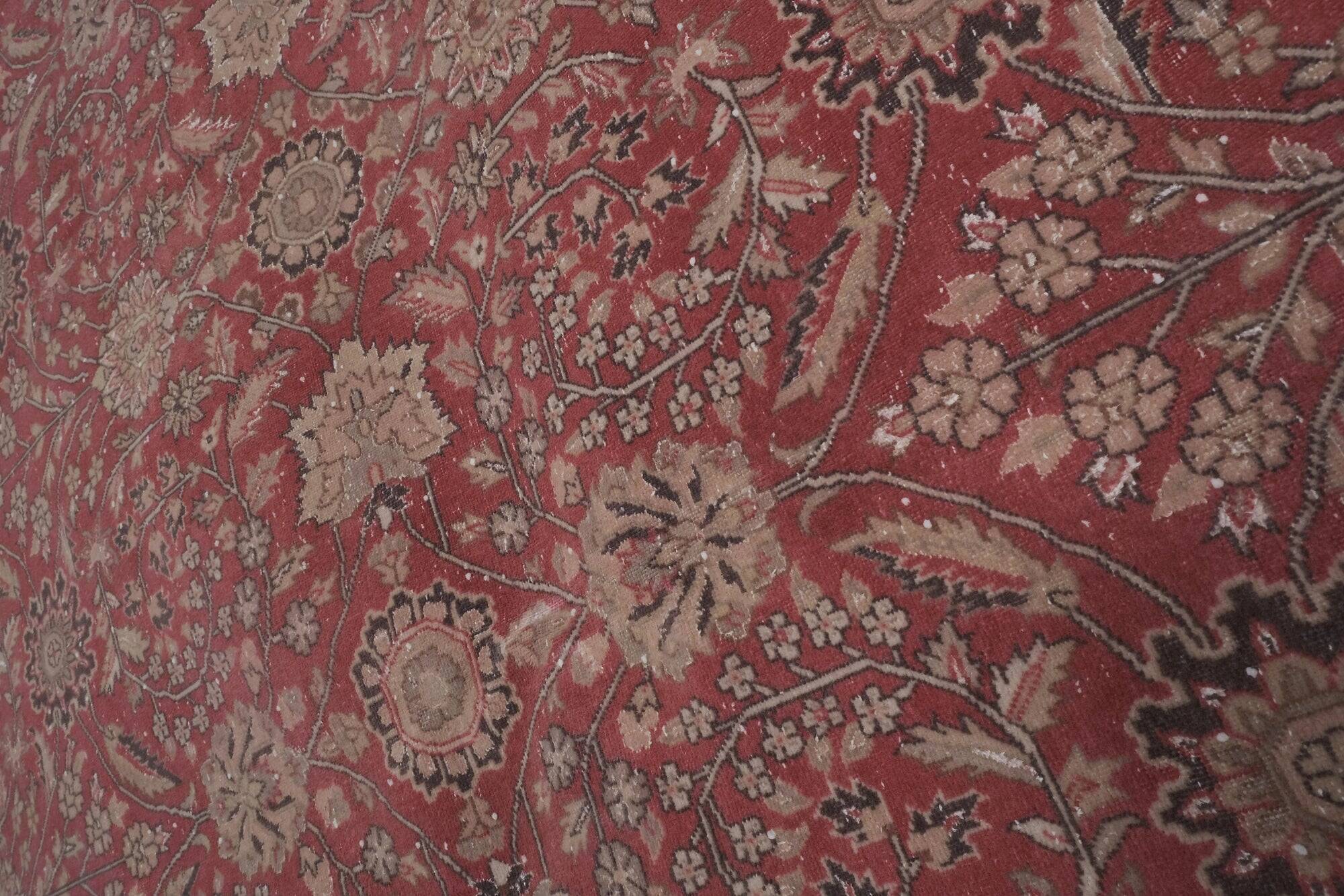 Vintage Turkish Oushak rug 242x296 cm
