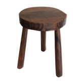 Vintage tripod round farmhouse stool, bedside, plant holder