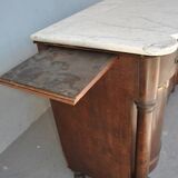 Credenza in mahogany door flame time XIX