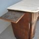Credenza in mahogany door flame time XIX