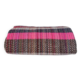 Couverture khadi, tissé main en laine recyclé par Storie