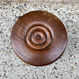 Brutalist wooden stool
