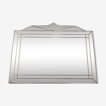 Italian design milked gold mirror