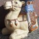 Camel side table in ceramic