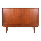 Buffet haut Mid-Century en Teck Modèle 13 par Gunni Omann pour Omann Jun, 1960s