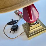 Vintage ceramic and brass lamp