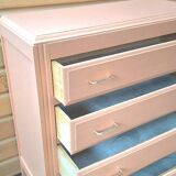 vintage salmon chest of drawers