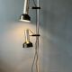 Mid-century floor lamp with two black/chrome spotlights