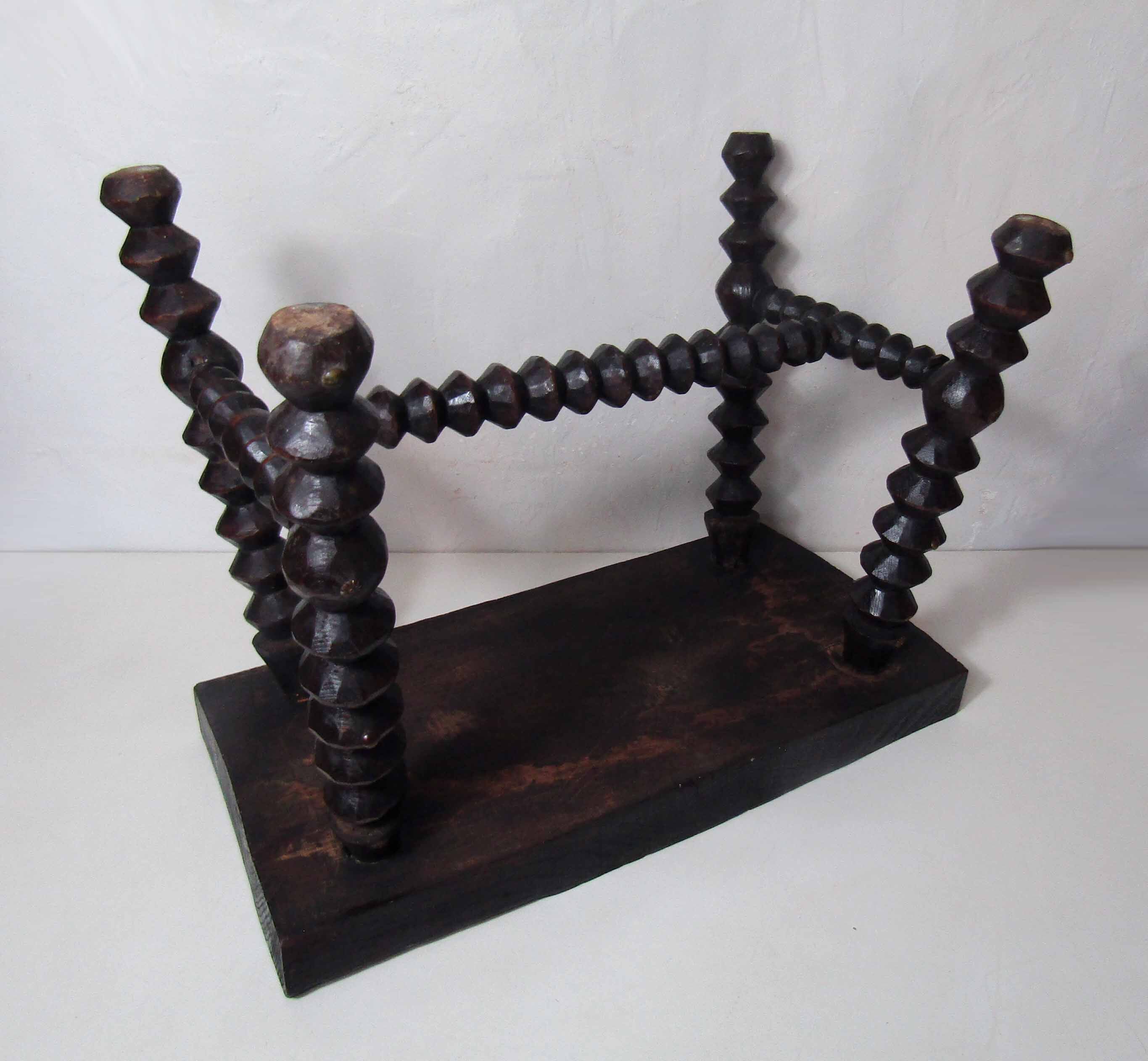 Breton folk art stool