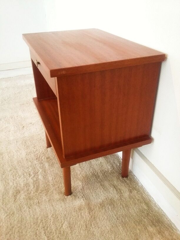 Vintage teak bedside