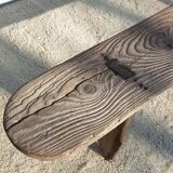 Spinning bench XIXth wooden XL 203cm