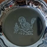 EARLY AGE baby stainless steel plate with spoon Jean Couzon Goldsmith