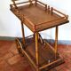 Desserte italienne vintage en olivier et châtaignier