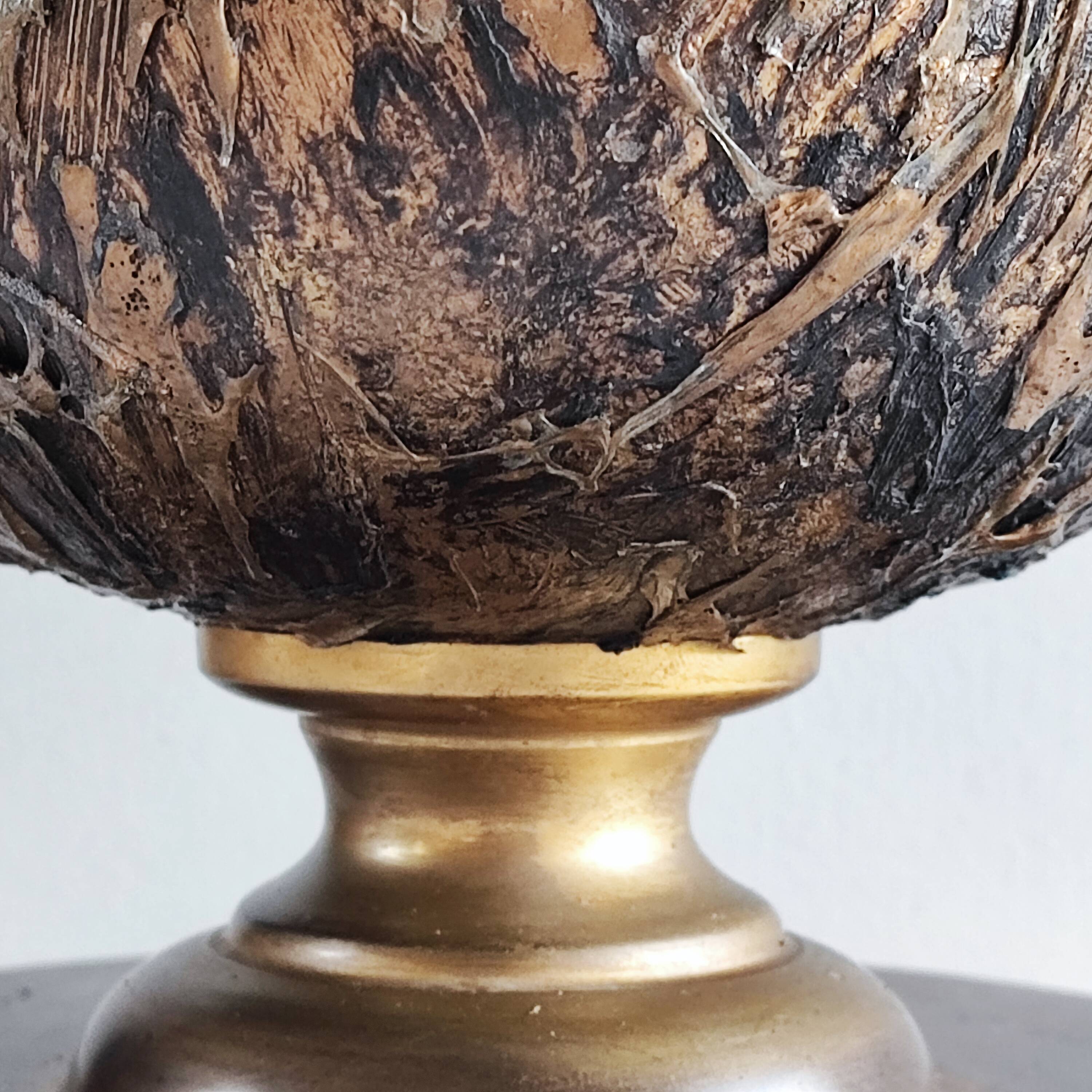 Vintage bronze lamp base