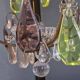 Small crystal boudoir chandelier - 1 light Bobeche signed Baccarat Epoque