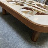 Ceramic coffee table Roger Capron shogun flower