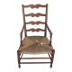 Antique Provençal Straw Armchair