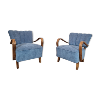 Pair of Halabala cocktail armchairs