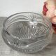 Cut crystal salad bowl