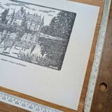 Printed in 1933, the castle of Azay-Le-Rideau, Indre-et-Loire.