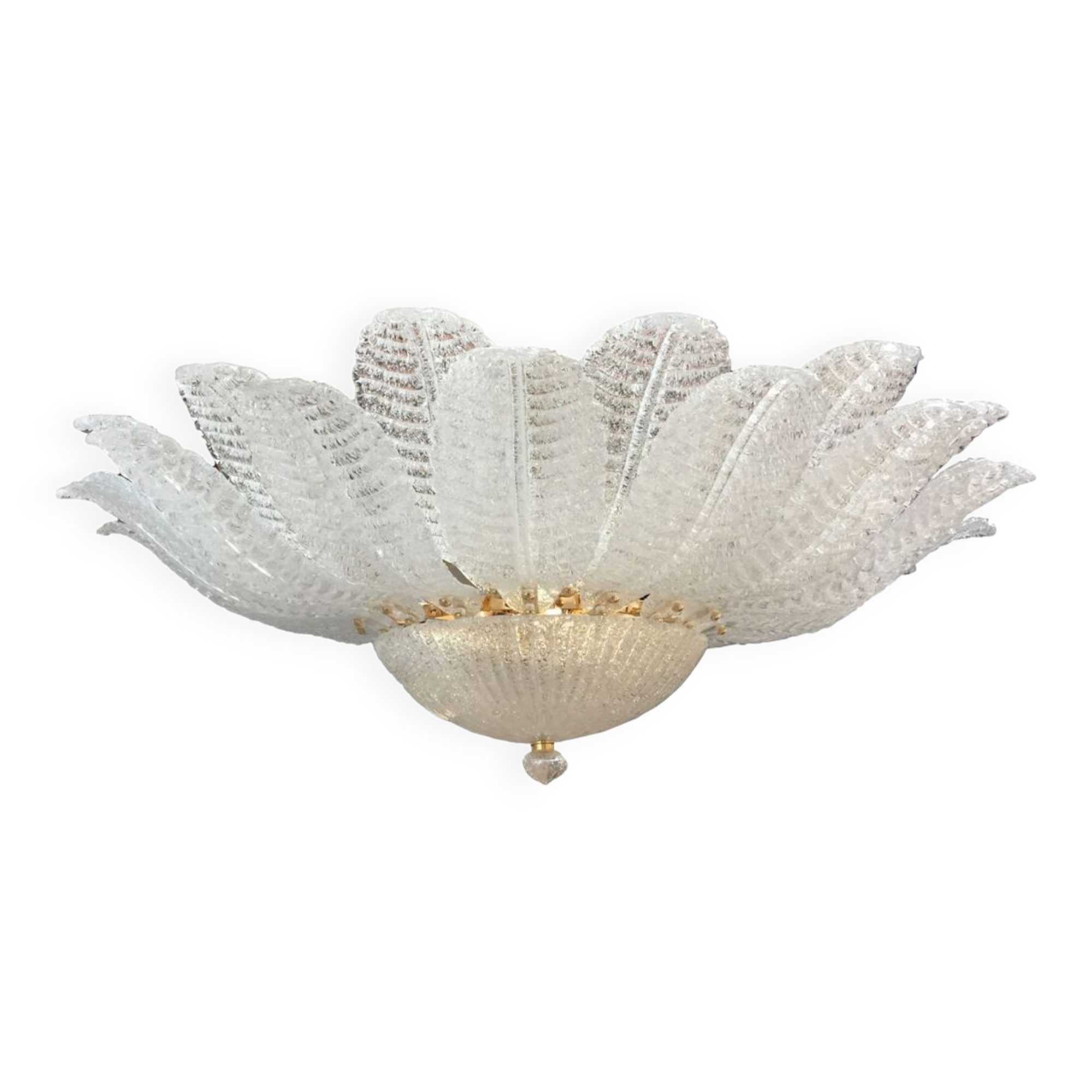 Murano glass flush mount