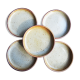 5 small plates in sandstone