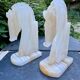 Pair of onyx bookends from the 1960s, vintage Italy.