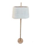 Scandinavian floor lamp in oak metal and fabrics from the 60s