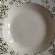 « Palmyre » - 6 assiettes creuses terre de fer Sarreguemines